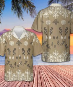 Kokopelli Native American Hawaiian Shirt Men's Button Up Shirts Summer Gifts For Dude -WearandDecor