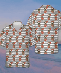 Pug In Sweater And Winter Hat Hawaiian Shirt Pug Lovers Xmas Shirt Gifts For Friends