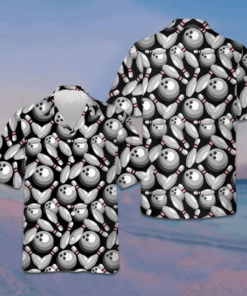 Bowling Pins And Balls Hawaiian Shirt Bowling Patterns Best Summer Shirts For Guys -WearandDecor