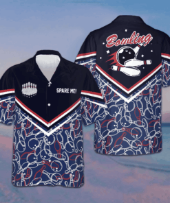 Spare Me Bowling Hawaiian Shirt Men's Button Down Shirts Gifts For Bowling Lovers -WearandDecor