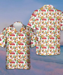 Farmer Fall Hawaiian Shirt Cute Design Farm Life Shirt Best Gift For Farmers -WearandDecor