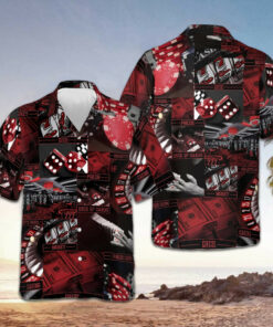 Gambling Pattern Hawaiian Shirt Best Summer Shirts For Guys Gifts For Casino Lovers -WearandDecor