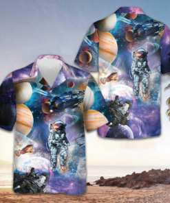Outer Space Hawaiian Shirt Space Themed Shirt Best Gifts For Boyfriend -WearandDecor