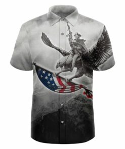 Ol' Americana Button Down Shirt Tactical Hawaiian Shirt Xmas Gifts For Father