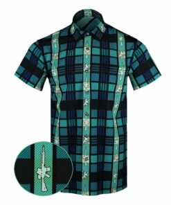 Brave Heart Button Down Shirt Pearl Snaps Clothing Tactical Hawaiian Shirt Gifts For Dudes