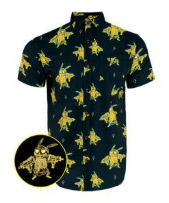 Evolution 4 Button Down Shirt Tactical Hawaiian Shirt Gifts For Gun Lovers