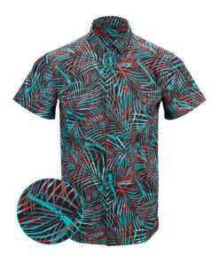 Breach Black Teal Button Down Shirt Tactical Hawaiian Shirt Gifts For Friends