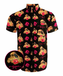 Cans and Toucans Button Down Shirt Deadair Silencers x Retro Rifle Collab Apparel Tactical Shirt