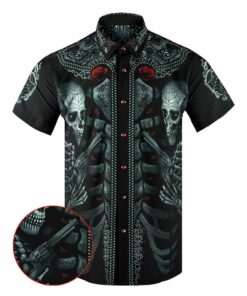 Respeto Button Down Shirt Concealed Carry Hawaiian Shirt Cool Gifts For Gun Lovers