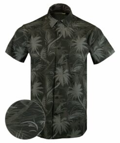 Luau Black Button Down Shirt Tactical Tropical Print Shirt Christmas Ideas For Him