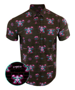 Arcade Series 4 Button Down Shirt Tactical Aloha Print Shirt Xmas Gifts For Him