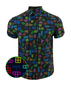 Arcade Series 3 Button Down Shirt Gun Print Hawaiian Shirt Christmas Presents For Boyfriend