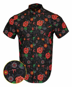 Fiesta Button Down Shirt Tactical Aloha Shirt Christmas Gifts For Gun Lovers