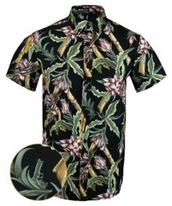 Bada Bing Button Down Shirt Tactical Tropical Print Shirt Husband Christmas Gift Ideas
