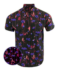 Poppy Purple Button Down Shirt Tactical Aloha Shirt Gift Ideas For Dad