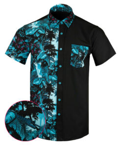 Get To The Chopper Split Button Down Shirt Outdoor Hawaiian Tactical Shirt Xmas Gifts For Dad