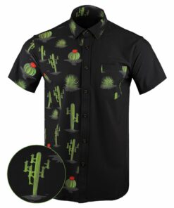 Homeland Split Black Button Down Shirt Tactical Aloha Shirt Best Gifts For Brother