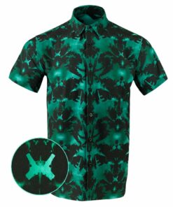 Rorschach Button Down Shirt Gun Print Hawaiian Shirt Tactical Apparel Best Gifts For Boyfriend