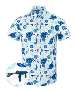 Fiesta White Button Down Shirt Tactical Aloha Shirt Christmas Gifts For Guys