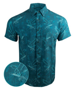 Prey Anniversary Teal Button Down Shirt Tactical Shirt Hawaii Style Best Christmas Gifts For Dad