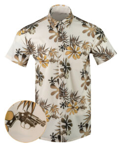 Gabagool Button Down Shirt Tactical Tropical Print Shirt Gifts For Father