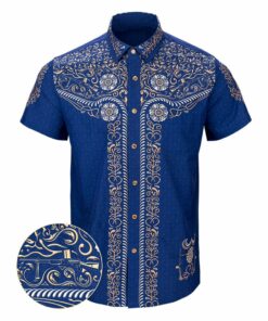 Los Charro Button Down Shirt Gun Print Hawaiian Shirt Birthday Gift Ideas For Brother