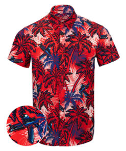 High Crown V2 Button Down Shirt Tactical Tropical Print Shirt Xmas Presents For Men