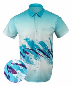 Jazz Button Down Shirt Gun Print Hawaiian Shirt Birthday Gift For Gun Lovers