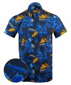 Glockbuster Button Down Shirt Outdoor Hawaiian Tactical Shirt Gift Ideas For Boyfriend
