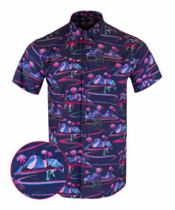 Brownells x Retro Rifle Button Down Shirt Tactical Aloha Shirt Best Gifts For Father