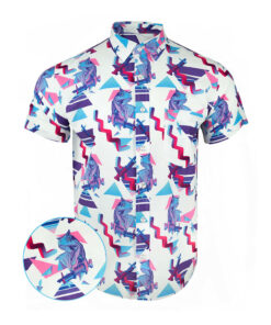 Prehistoric Button Down Shirt Tactical Shirt Hawaii Style Great Gifts For Dad