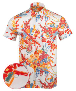 Romeo White Button Down Shirt Tactical Aloha Print Shirt Gifts For Gun Lovers