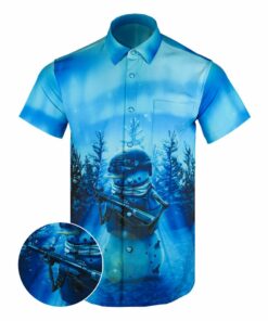 Permafrost Button Down Shirt Concealed Carry Hawaiian Shirt Gifts For Brother In Law