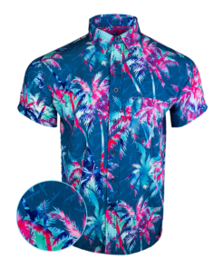 Ak'S And Vacays Blue Button Down Shirt Outdoor Hawaiian Tactical Shirt Birthday Gift For Husband