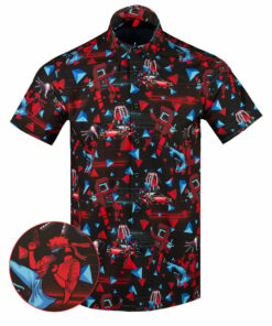 Retro Fury Button Down Shirt Outdoor Hawaiian Tactical Shirt Gift Ideas For Dad