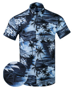 The Lethal Protector Button Down Shirt Tactical Tropical Print Shirt Gift Ideas For Dad