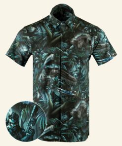 Solid Snake Button Down Shirt Outdoor Hawaiian Tactical Shirt Gifts For Dudes