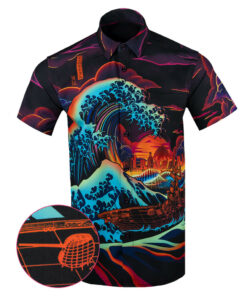 The Great Synthwave Button Down Shirt Tactical Hawaiian Shirt Gift Ideas For Dad