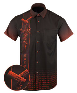 The Day Walker Button Down Shirt Gun Print Hawaiian Shirt Gifts For Father