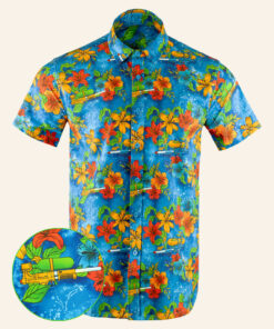 Soak 'Em Button Down Shirt Tactical Shirt Hawaii Style Gift Ideas For Him