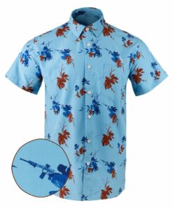 The Apple Pie Button Down Shirt Tactical Tropical Print Shirt Best Birthday Gift For Dad -WearandDecor