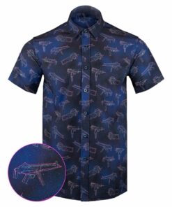 Zodiac Button Down Shirt Tactical Hawaiian Shirt Pro Gun Rights Merch Gifts For Husband -WearandDecor