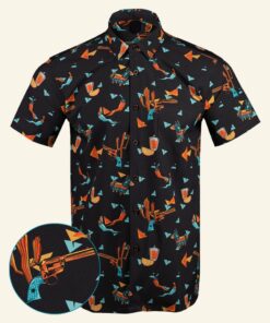 Southwest Fiesta Button Down Shirt Tactical Hawaiian Shirt Gifts For Son In Law -WearandDecor