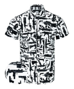 The Arsenal White Button Down Shirt Tactical Hawaiian Shirt Best Birthday Gift For Gun Lovers -WearandDecor