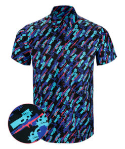 The Livery Button Down Shirt Gun Print Hawaiian Shirt Gun Lovers Gifts For Dudes -WearandDecor