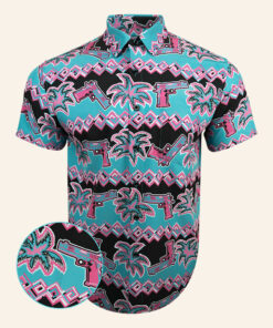 Sizzling Citrus Button Down Shirt Tactical Aloha Shirt Christmas Gifts For Brother -WearandDecor