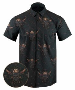 The Hitman V2 Button Down Shirt Tactical Hawaiian Shirt Gift Ideas For Gun Lovers -WearandDecor