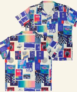 Madeon Merch Color Mural Button Up Shirt Christmas Gifts For Him -WearandDecor