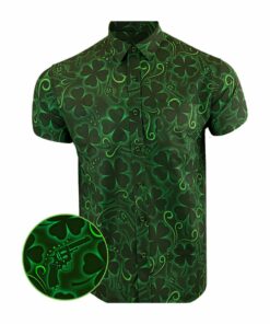 The Irish Button Down Shirt Gun Print Hawaiian Shirt Gifts For Irish Gun Lovers -WearandDecor