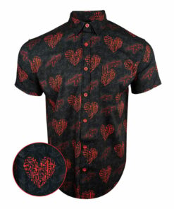 Wings Of Fury Button Down Shirt Tactical Hawaiian Shirt Gun Lovers Birthday Present For Husband -WearandDecor